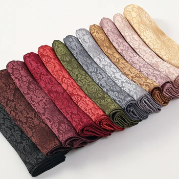 High Quality Floral Print Satin Hijab 1