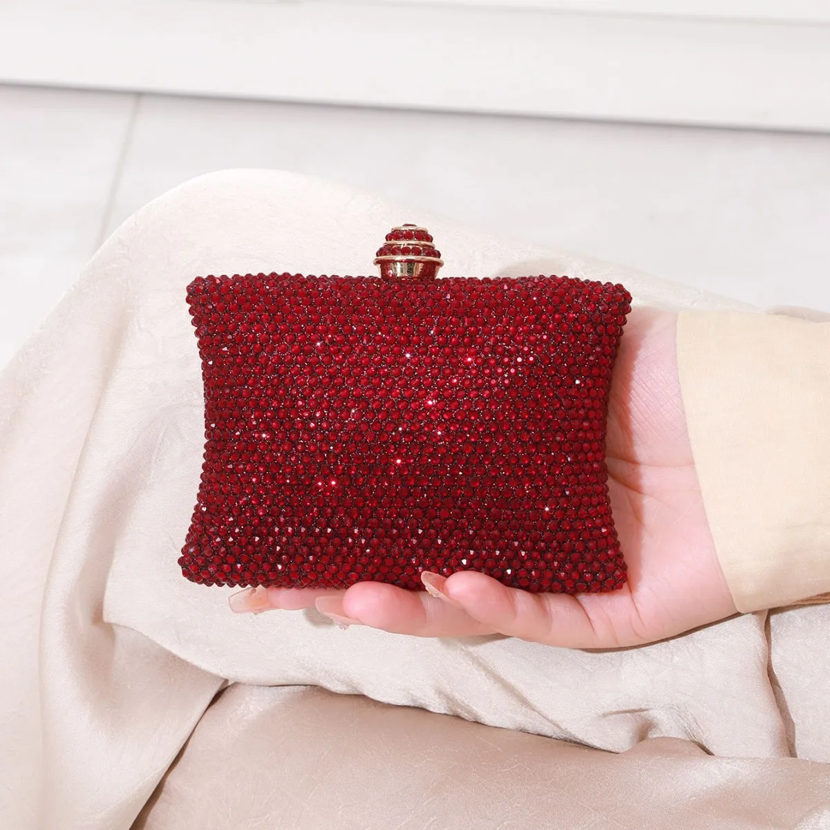 حقيبة يد نسائية كريستال فاخرة من فاشن فيوجن