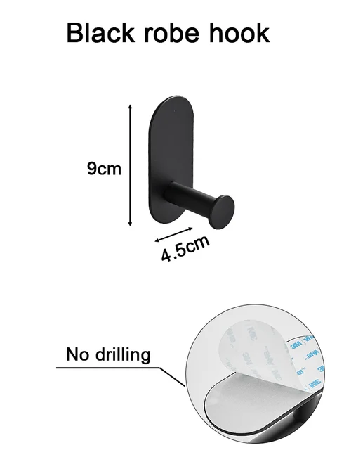 Black robe hook