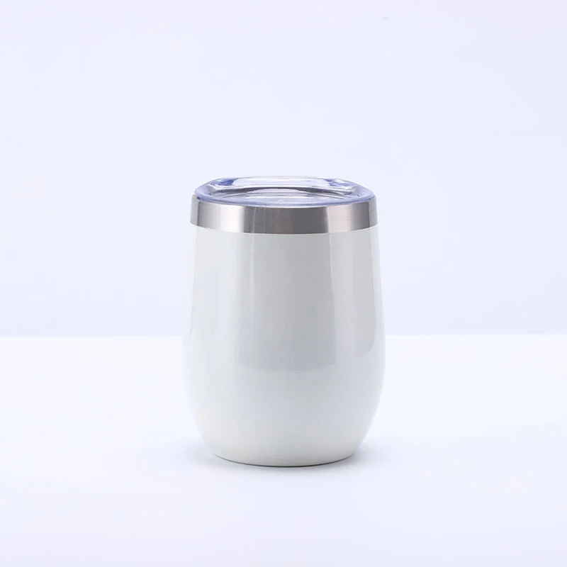 

Stainless Steel Eggshell Cup 12oz Red Wine Cup Insulation and Cold U-shaped Potbelly Egg Cup Water Bottle Thermal Water Bottle