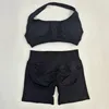 Impact Shorts Set 2 Pieces Seamless Yoga Set Workout Tracksuit Halter Yoga Top And Sports Short Suits Sportswear Fitness Gym Set 3
