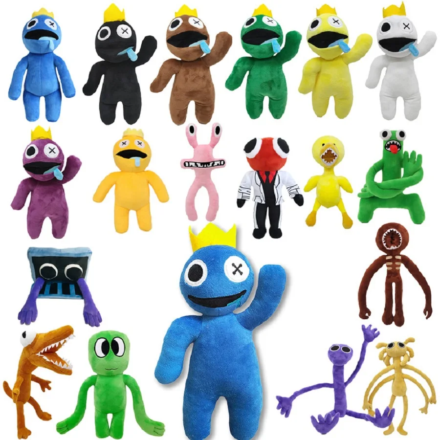 Roblox Rainbow Friends Plush Toy Game Character Roblox Rainbow Friends Doll  Soft Plush Gift Children Birthday Gift Little Green Man 20cm