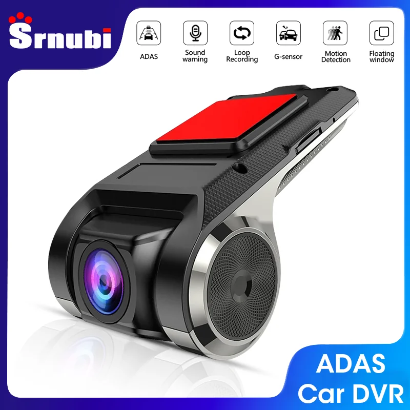 Srnubi ADAS USB auto DVR palubní kamera smyčka nahrávka pro auto Android multimediální hráč skrytý typ hnutí detekce s SD karta