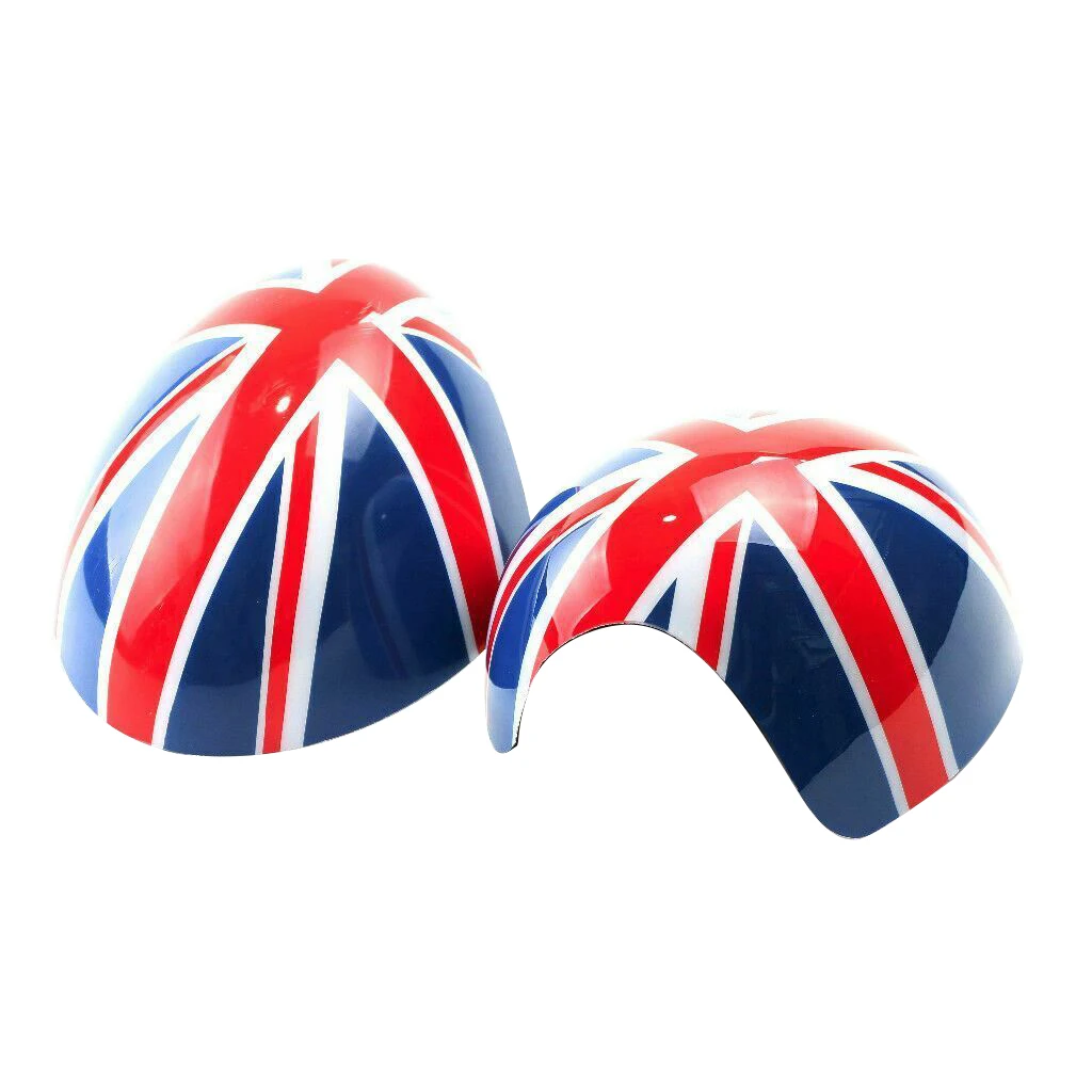 

Car Door Side Red/Blue UK Flag Mirror Covers for Mini Cooper R55 R56 R57 R58 R60 R61 Power Fold