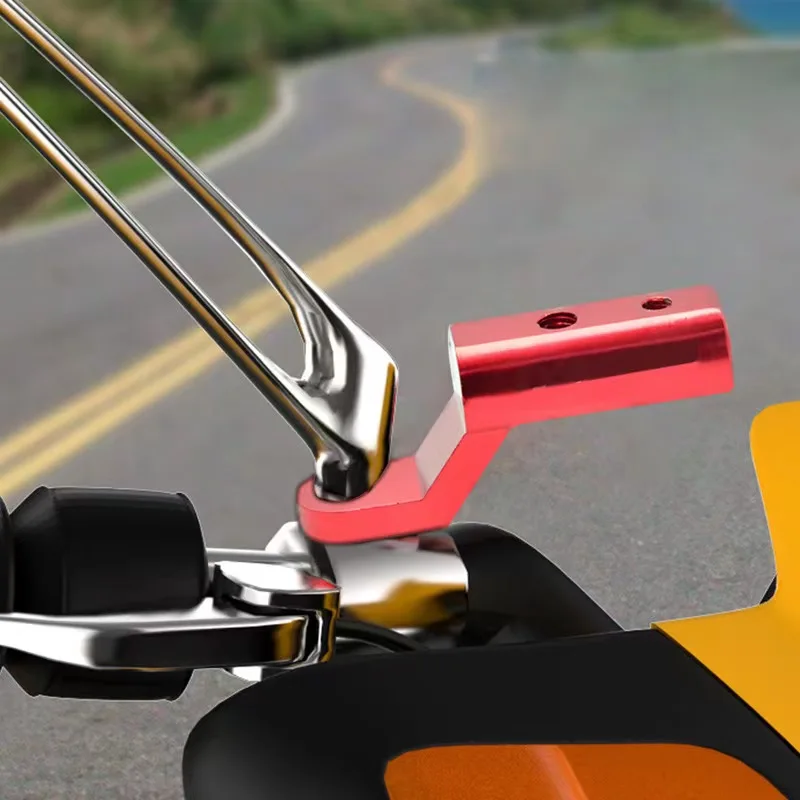 Aluminum Extender Bracket for Motorcycle Scooter ATV Rearview Mirror Mount Extension Fixing Spotlight Phone Holder