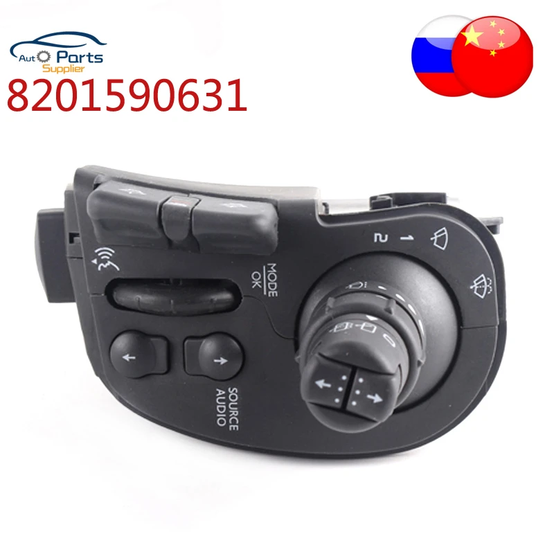 8201590631 New Steering Column Switch Radio Wiper Switch For Renault