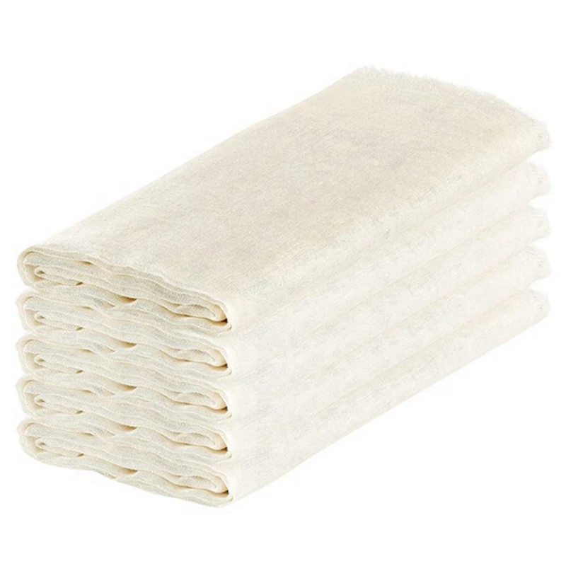 Muslin Cloths For Cooking, Unbleached Cheese Cloths,Cotton Reusable And Washable Cheese Cloths For Straining