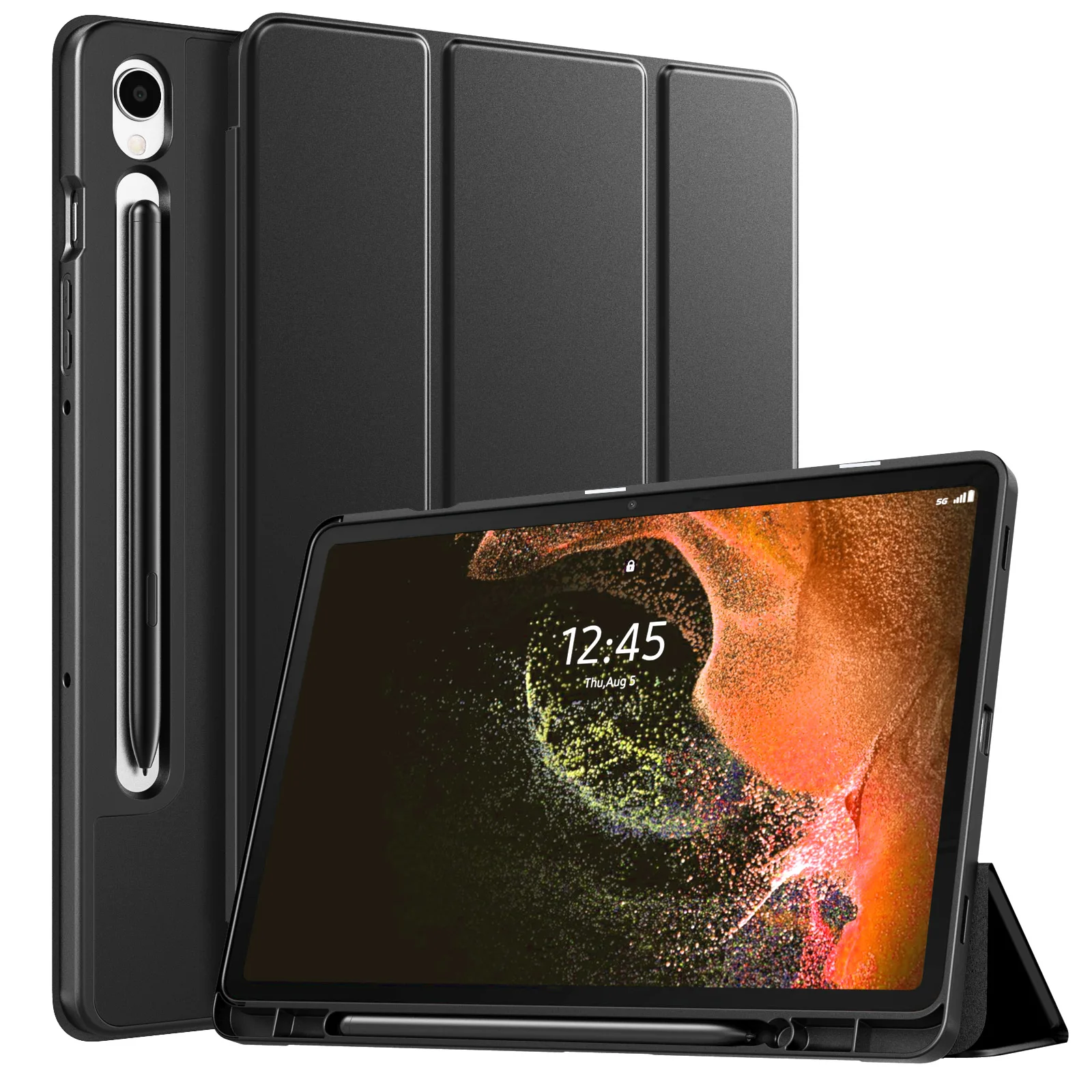 Custodia Per Samsung Galaxy Tab S9 2023, Custodia Protettiva Per Supporto Sottile Con Portapenne S Per Tablet Galaxy Tab S9 Completamente Nuovo, Suppo