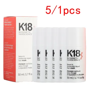 5/1pcs K18 Leave-In Molecular/1*kertain Repair Hair Mask Softens Restores Damaged Hair Deep Keratin Treatment for Hair and Scalp 1