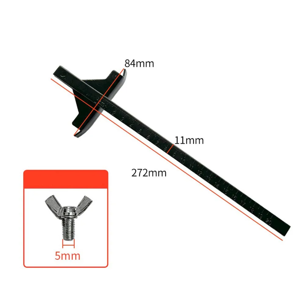 9/11mm Kreissäge Guide Rand Guide Mit Skala Für Dewalt Für DC390K Für DW936 Akku-säge power Werkzeug Zubehör – Detail 5
