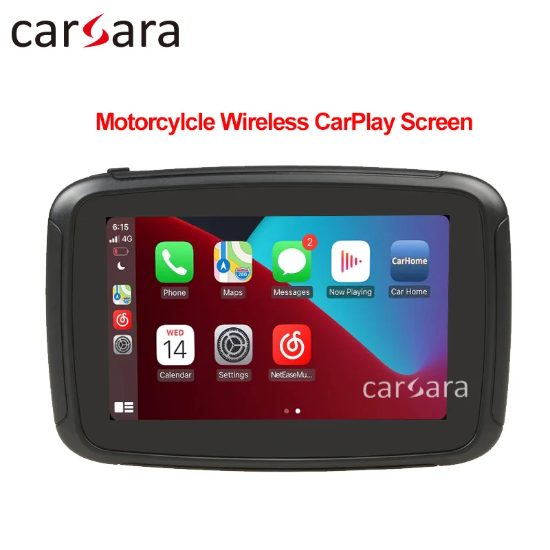 Neueste Motorrad Bildschirm Motorrad CarPlay Display Drahtlose Android Auto  Monitor Waze Google Navigation Karte Spotify Musik