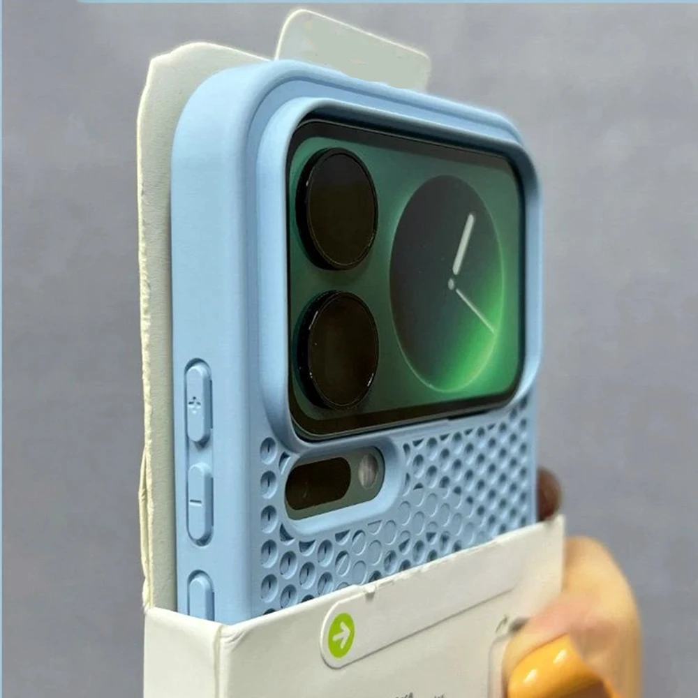 Magnetic Cooling Heat Dissipation Breathable Mesh Hard Back Cover Case