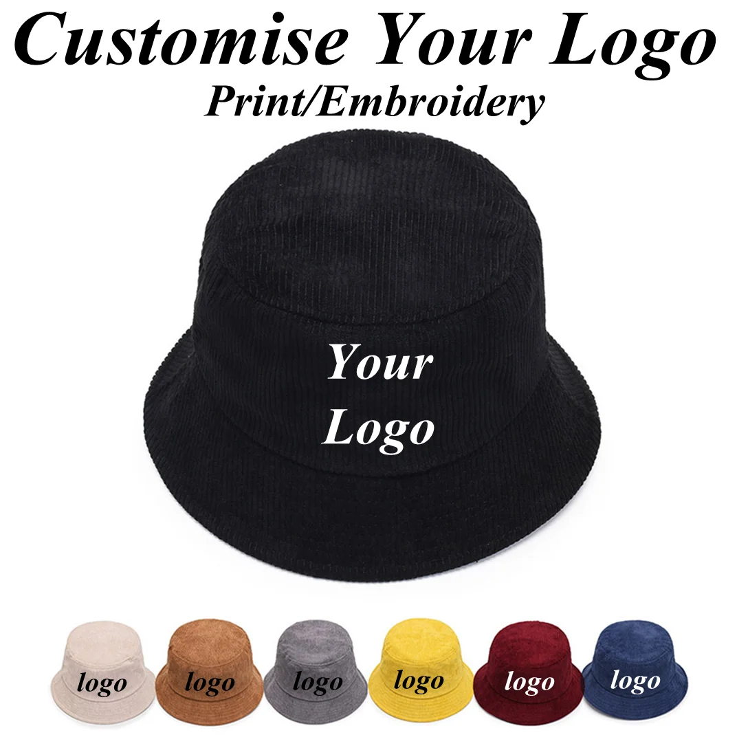 Bucket Hat Custom Embroidery, Winter Hats Men Custom Logo
