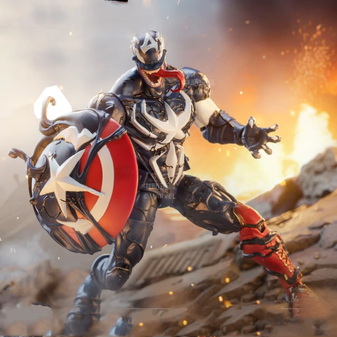 

Движущиеся игрушки ручной работы, версии Веном, Капитан Америка, Marvel, Человек-паук, Черная пантера, модель Мстителей, мужской подарок
