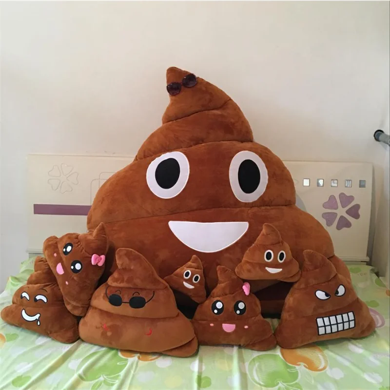 창의적인 슈퍼 똥 인형 봉제 장난감, 재미있는 귀여운 얼굴 표현, 어린이 생일 크리스마스 선물 장난감, 1PC