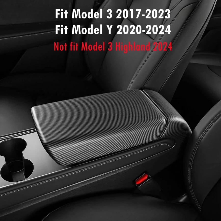 Matte Carbon Fiber Rear Air Vent Outlet Cover Trim For Tesla Model 3 & Y 2017-2023 – Self-Adhesive