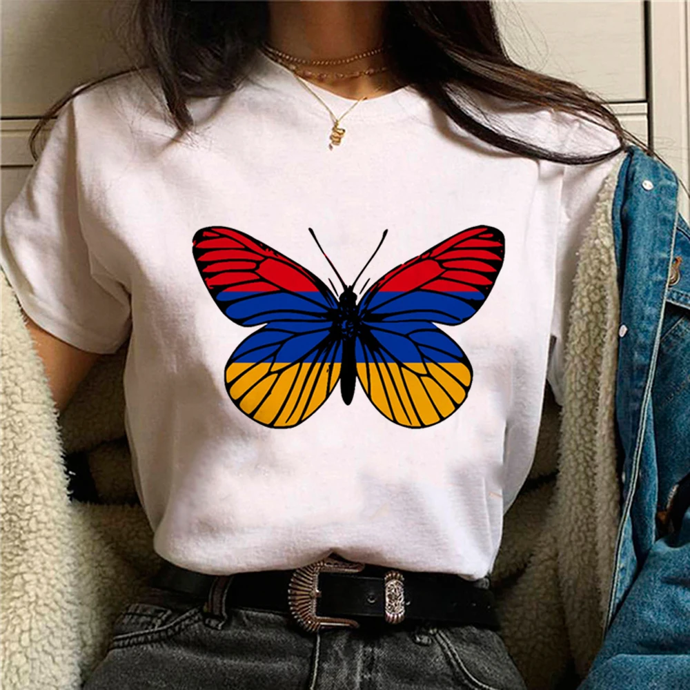 Armenia tshirt women designer Tee female 2000s clothing