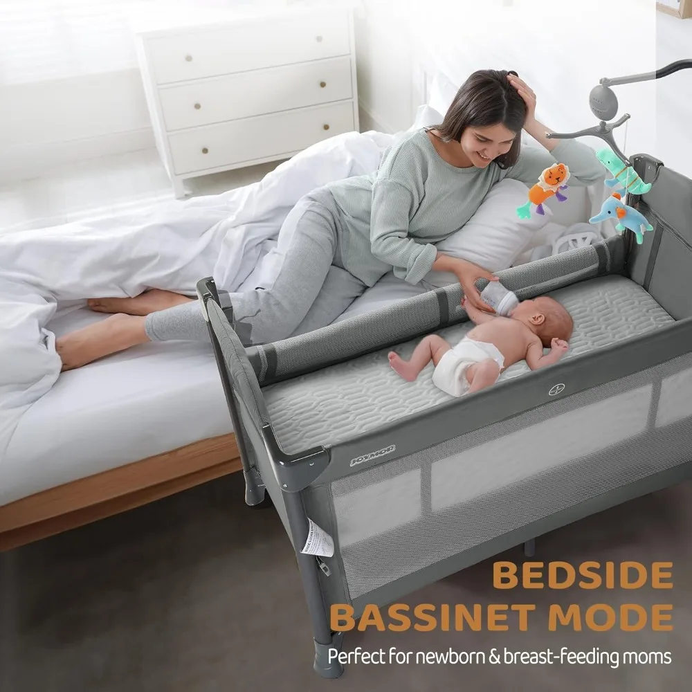Baby Bedside Bassinet Playpen 3