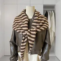 Australian Woolen Triangular Scarf Winter Warm Soft Knitted Triangle Scarf Korean Fashion Bandana Headscarf Lady Wool Scarves - Image 4