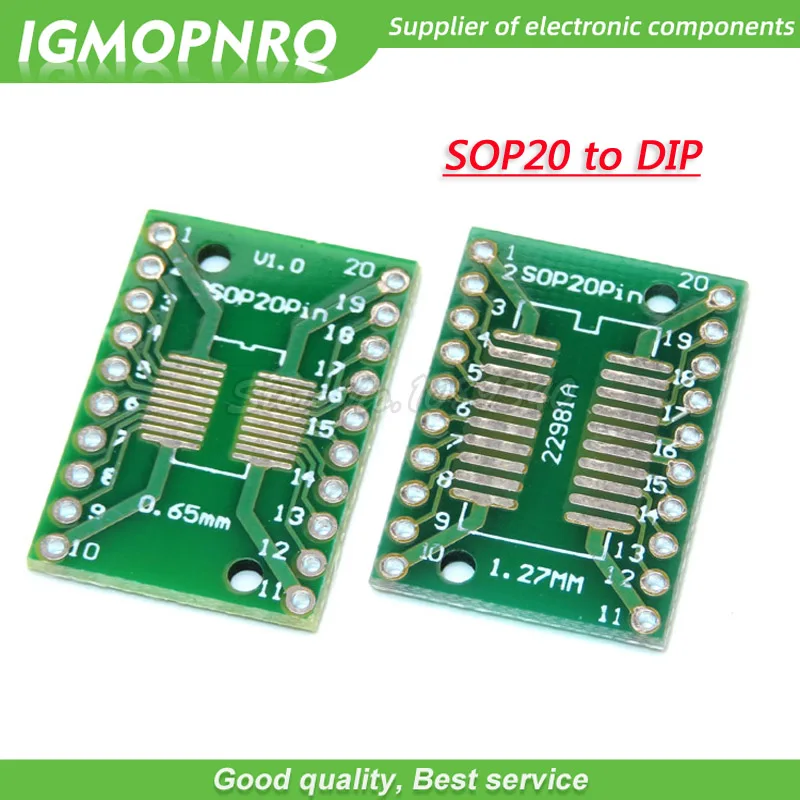 10PCS TSSOP20 SSOP20 SOP20 to DIP20 변환 보드 DIP 핀 보드 피치 어댑터 TSSOP-20 SSOP-20 SOP-20 to DIP-20