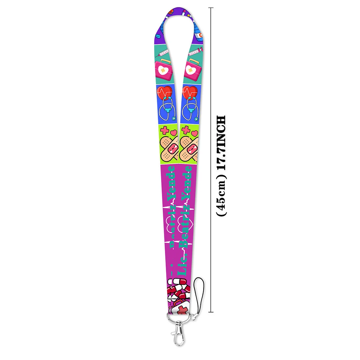 Lustiges Rock-Graffiti Schlüsselband Halsband Schlüsselanhänger Cartoon-Kartenhalter Ausweishalter Handy-Umhängeband Schlüsselring Zubehör Geschenke – Detail 1