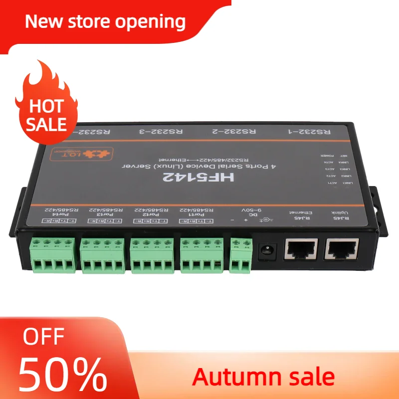 

Hf5142b Rs232 , Rs485 , 4 порта Rj45 Rs232/485/422 последовательный Бесплатный Rtos Hf5142b