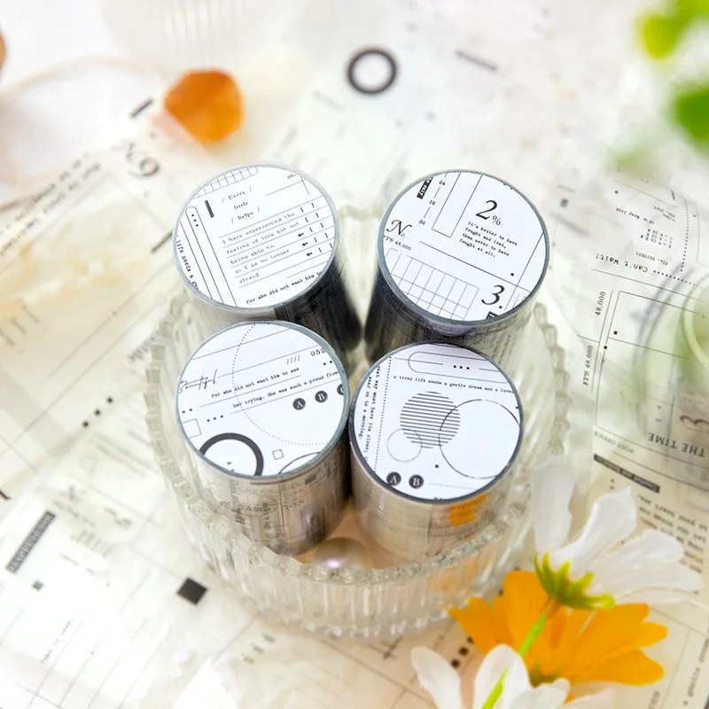 

1pcs/1lot Decorative Adhesive Tapes brief narrative Masking Tapes Scrapbooking DIY Paper Japanese Stickers