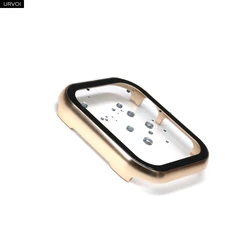 URVOI Premium Aluminum Alloy Apple Watch Metal Case with Glass Screen Protector for 42mm Series 123 (Vintage Gold)