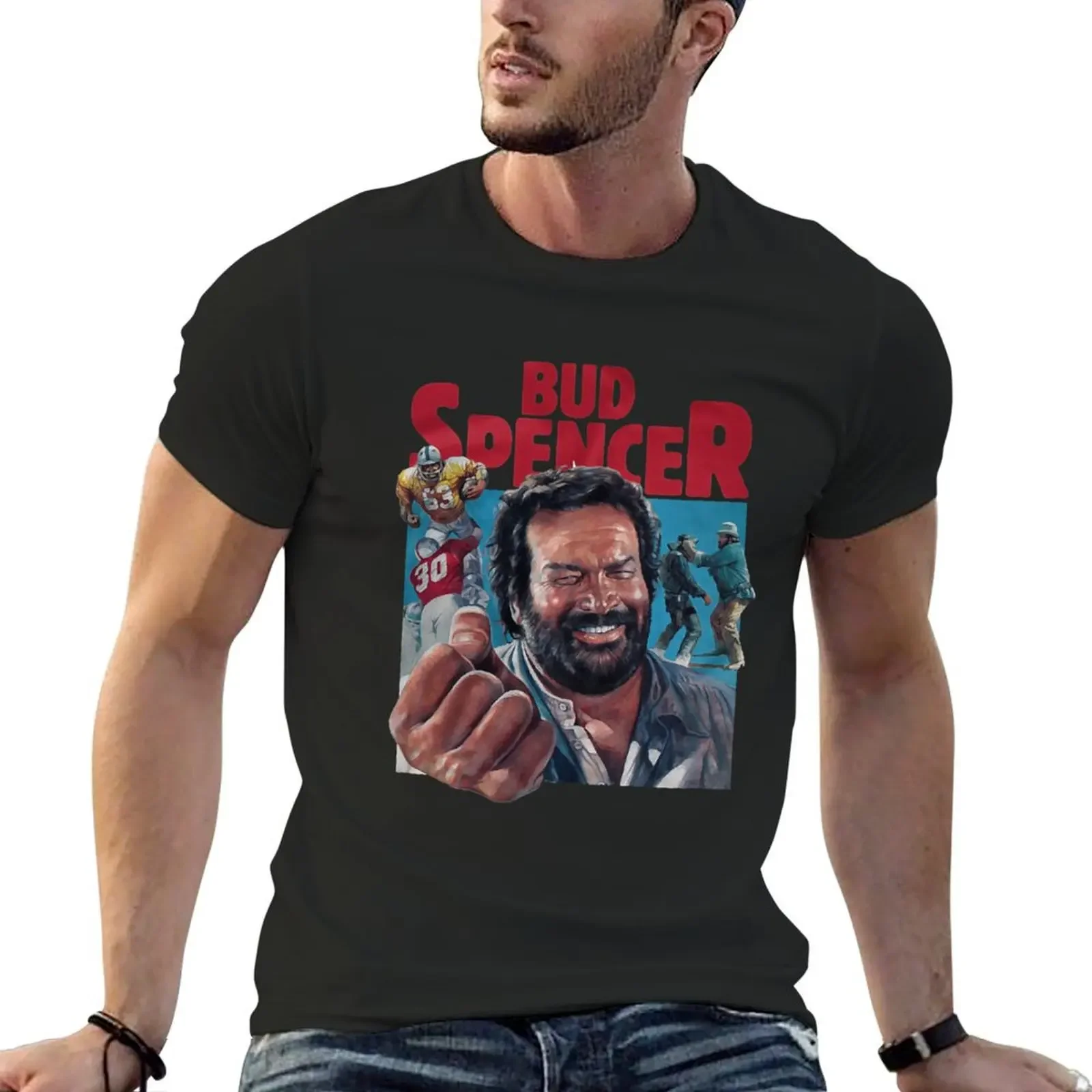 Sfondo Sfumato <Bud Spencer,Bud Spencer,Bud Spencer,Bud Spencer>> T-Shirt