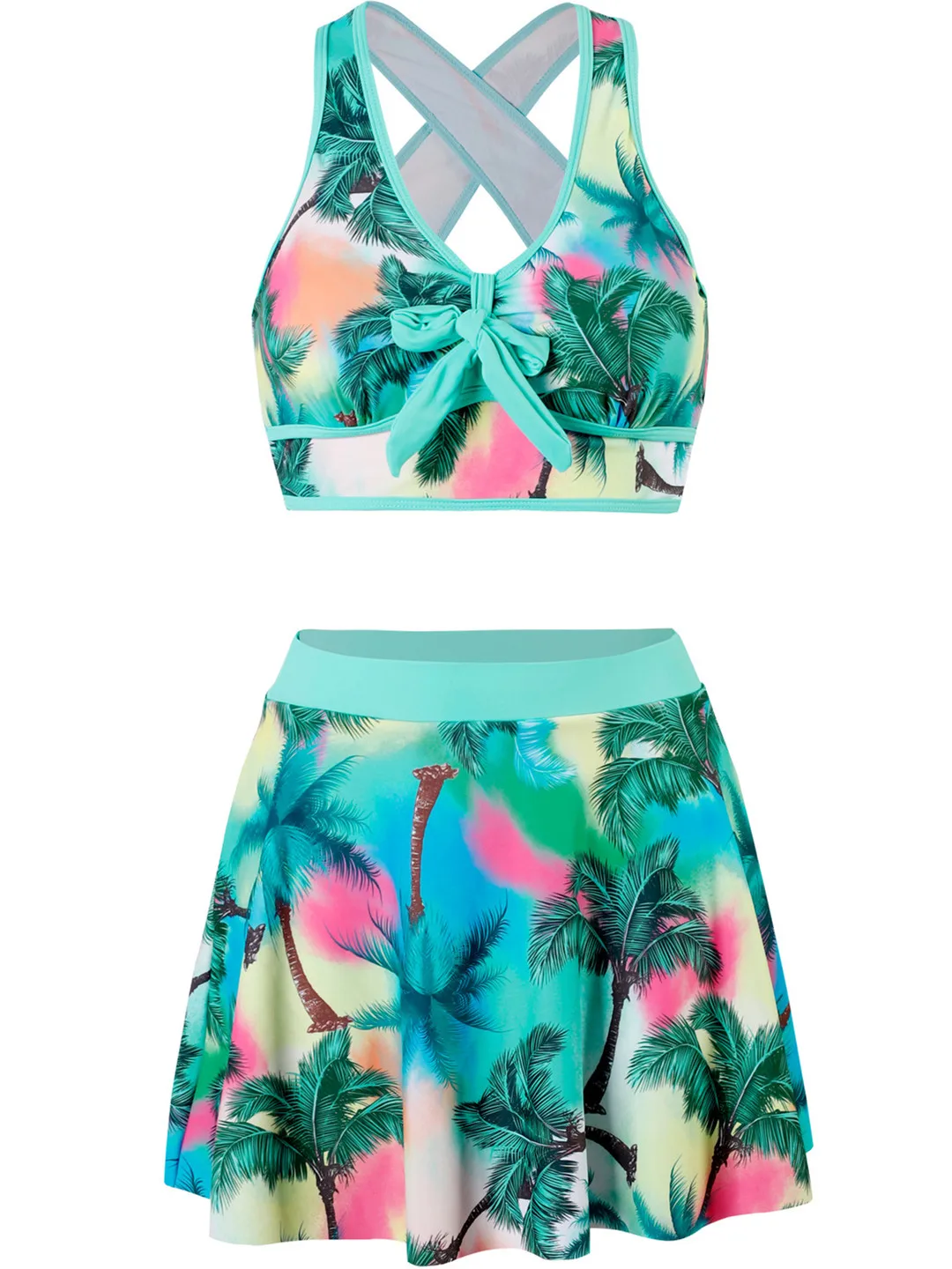 Sexy Bikini Set Swimwear Woman Tankini Women Swimsuit Two-Piece Bathing Suit High Waist Beachwear Biquini Monokini