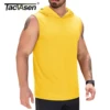 TACVASEN UPF 50+ Cooling Tank Tops Mens Sleeveless Hoodies Lightweight Casual Gym Tops Taining  Muscle Tee Tops Colorful Shirts 1
