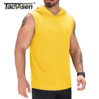 TACVASEN UPF 50+ Cooling Tank Tops Mens Sleeveless Hoodies Lightweight Casual Gym Tops Taining  Muscle Tee Tops Colorful Shirts 1