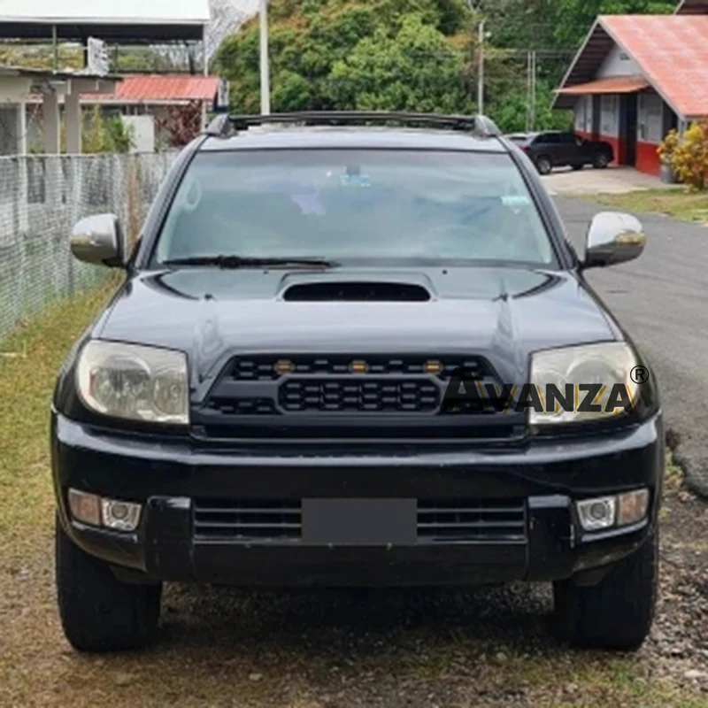 レーシンググリルは 2002-2005 4RUNNER TRD スタイル Led ライト付き 