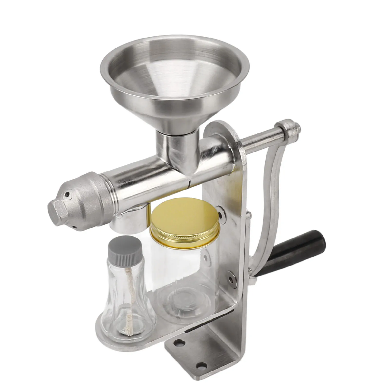 Oil Press Machine Easy Operation Stainless Steel Easy To Clean Efficient Oil Extractor Machine Hot Cold Press Manual for Seeds 4