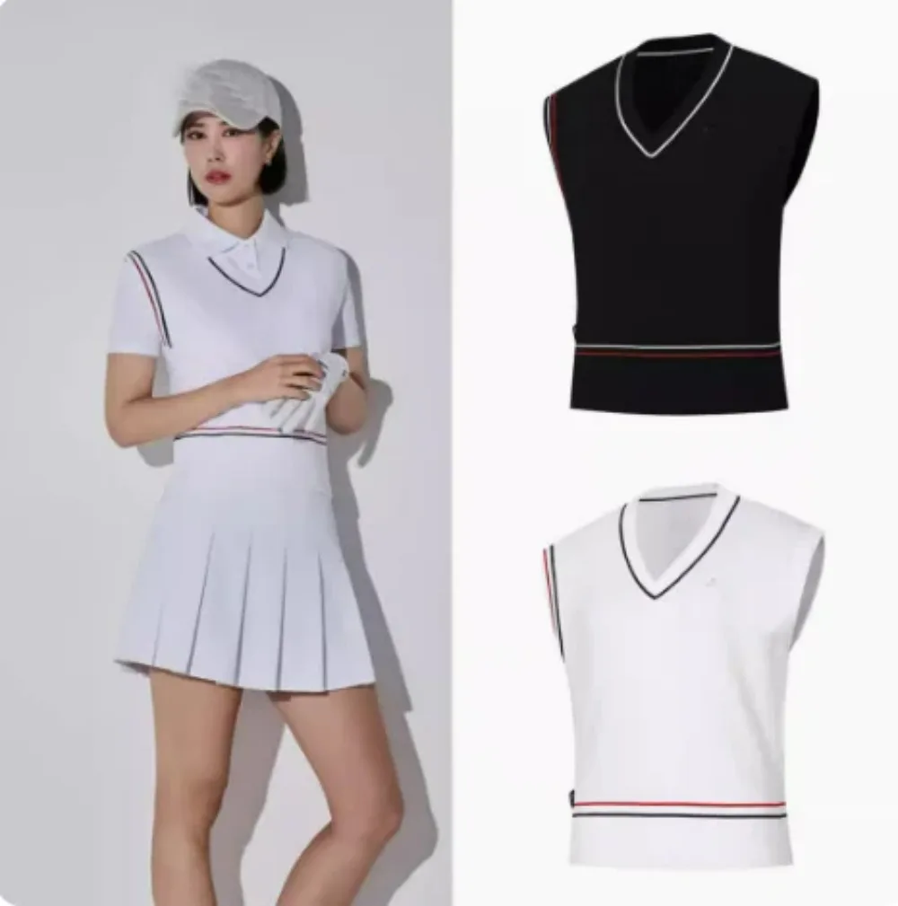 

24 Spring/Summer New Fashion Women's Academy Style Reduce Age, Slim Fit, Slim Appearance, External Wear Knitted Shirt Sleeveless