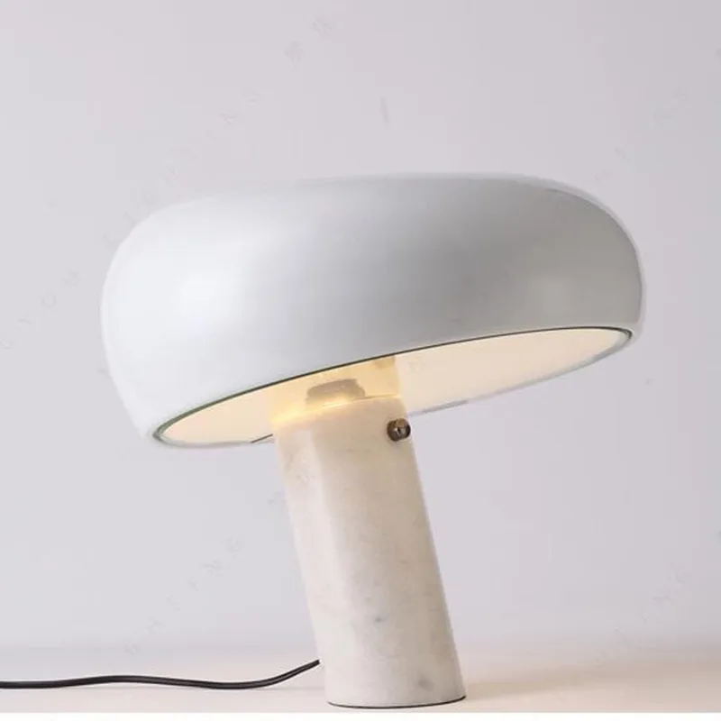 Tanio Grzyb lampa stołowa marmur Kid Study LED