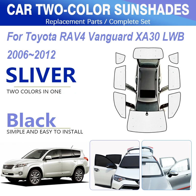 

For Toyota RAV4 Vanguard XA30 LWB 2006~2012 Car Window Sunshade Pad Long Version Window Visor Shield Windshield Auto Accessories