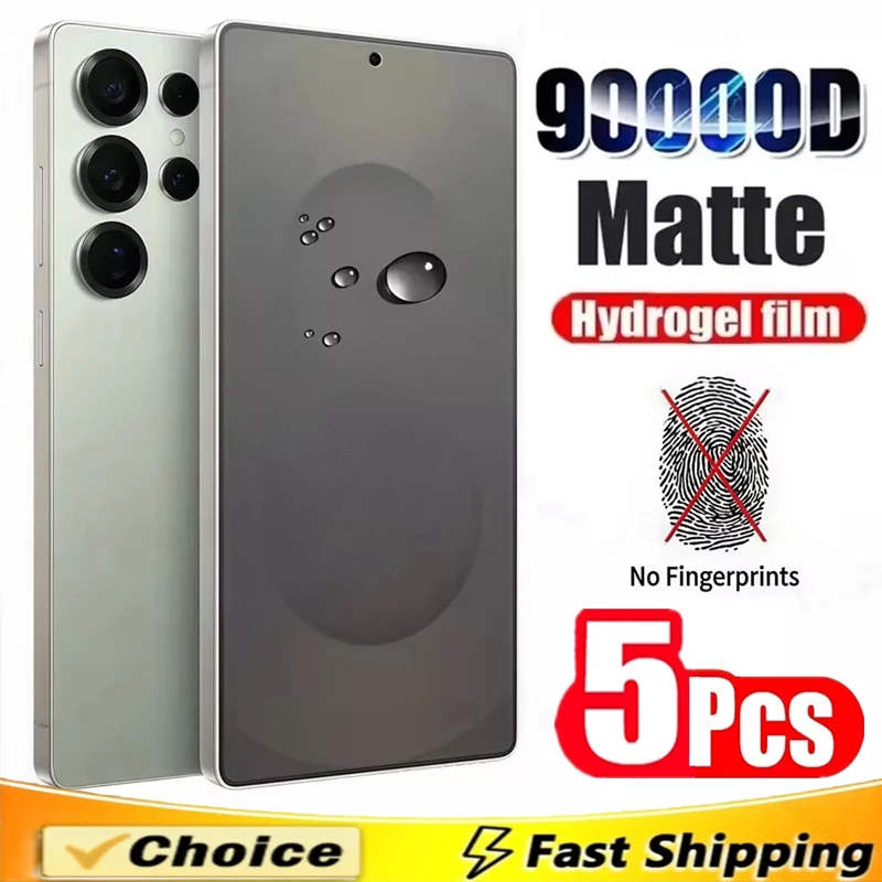 5 Stück matte Hydrogelfolie für Samsung S25 S24 S23 S20 S21 S22 Ultra FE S10 Plus Displayschutzfolie für Galaxy Note 20Ultra 10 Plus