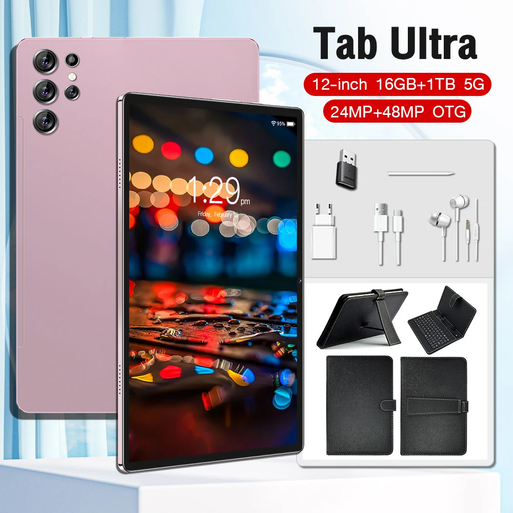 Tablet PC Global 12inch Android Pad 12GB 16GB 1TB Tab Ultra 12" Snapdragon 8 gen2 WIFI Android 13 8800MAh Office