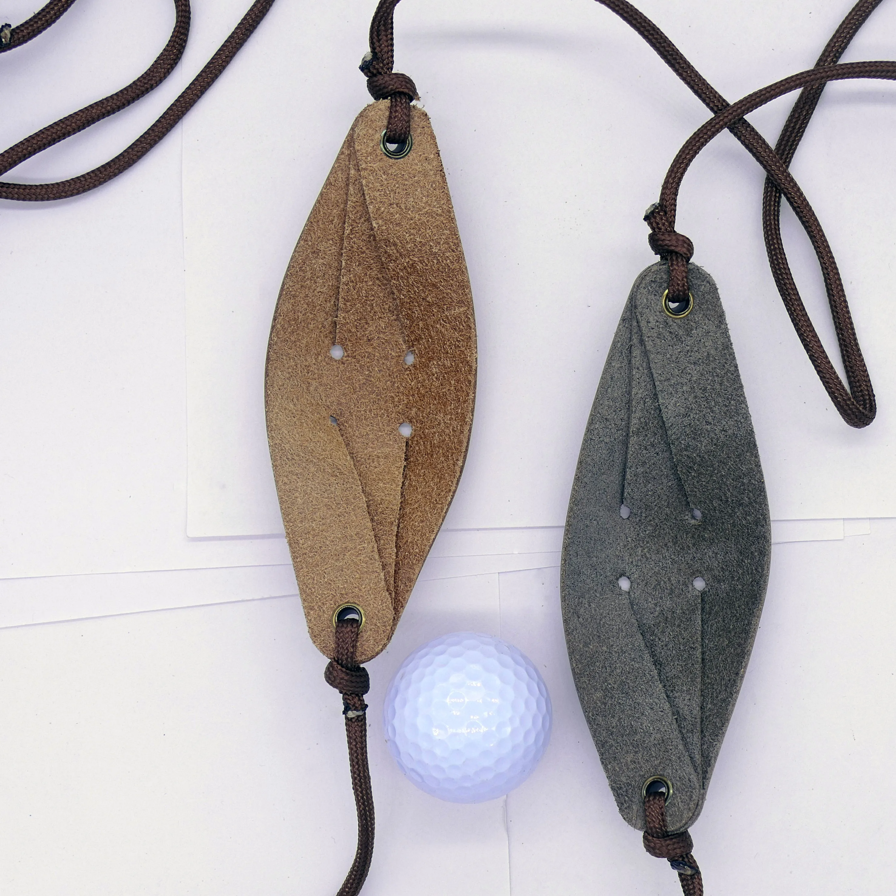Pidou throwing stone rope throwing stone tool, handmade cowhide, sports outdoor tool, Udo David machine string