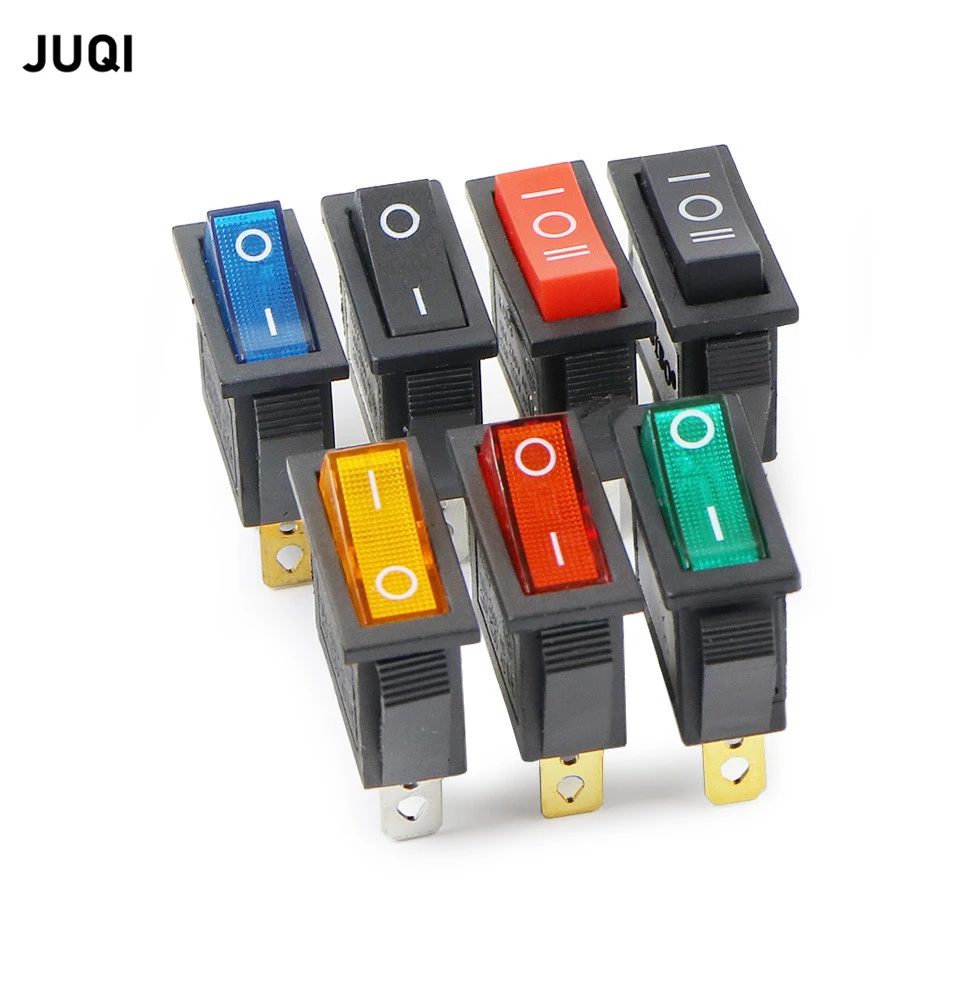10pcs Rocker Switch Kcd3 Onoff Onoffon 2 Position 3pins Electrical