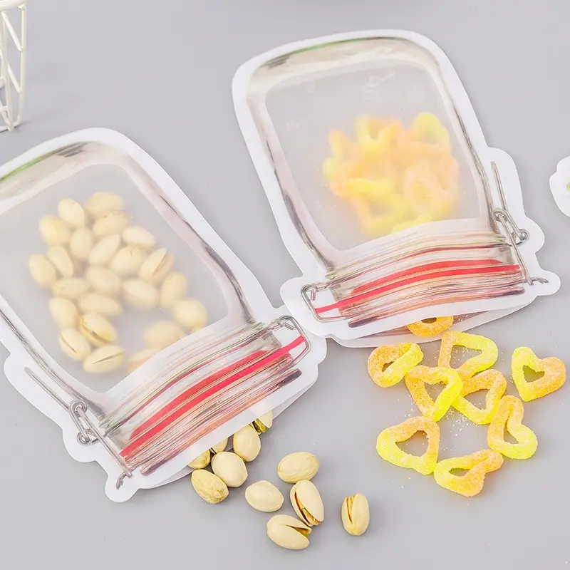 Fresh Keeping Bags Plastic Food Storage Bags Plastic Zip Lock Bags Food Storage Bags Plastic Packaging Bags Y Mason Bottle Freshness Protection Package Ziplock Bag Food Storage Bag Biscuit Snack Baby Food Zipper Buggy