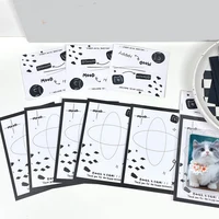10pcs Letter Card Header Separate Packaging Bag Card Display Sealing Sticker Packaging Set Photo Protector Simple INS 1