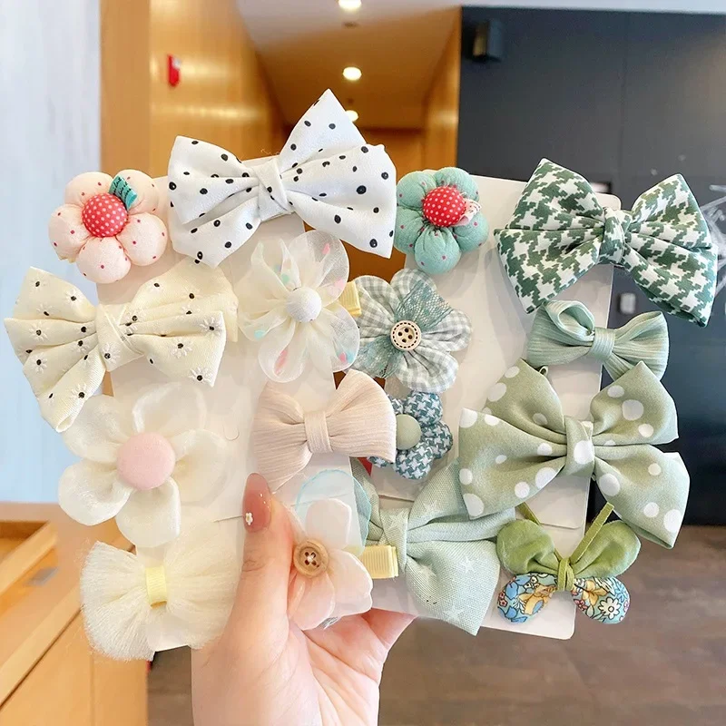 Children's Hairpin Princess Little Girl Sweet Cute Mesh Broken Hair Clip Cute Baby Does Not Hurt Hair Headdress Suit