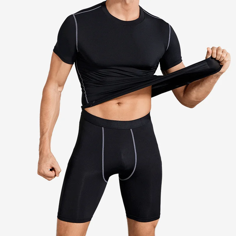 Men Sports Leggings Fitness Elastic Compression Tights Drying Quick Size Stretch