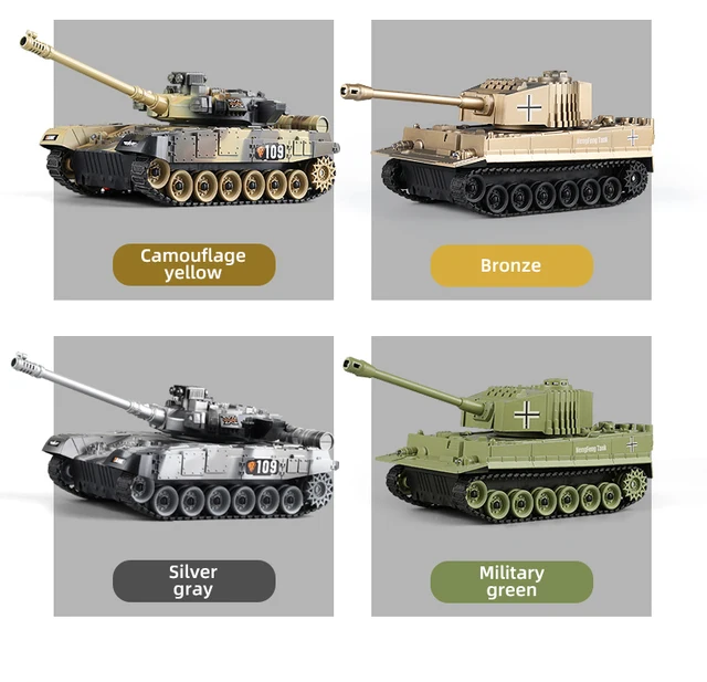 RC Tank Military War Battle United States M1 Leopard 2 Remote Control Toy Car Tactical Model Electronic Toys for Boys Children 4