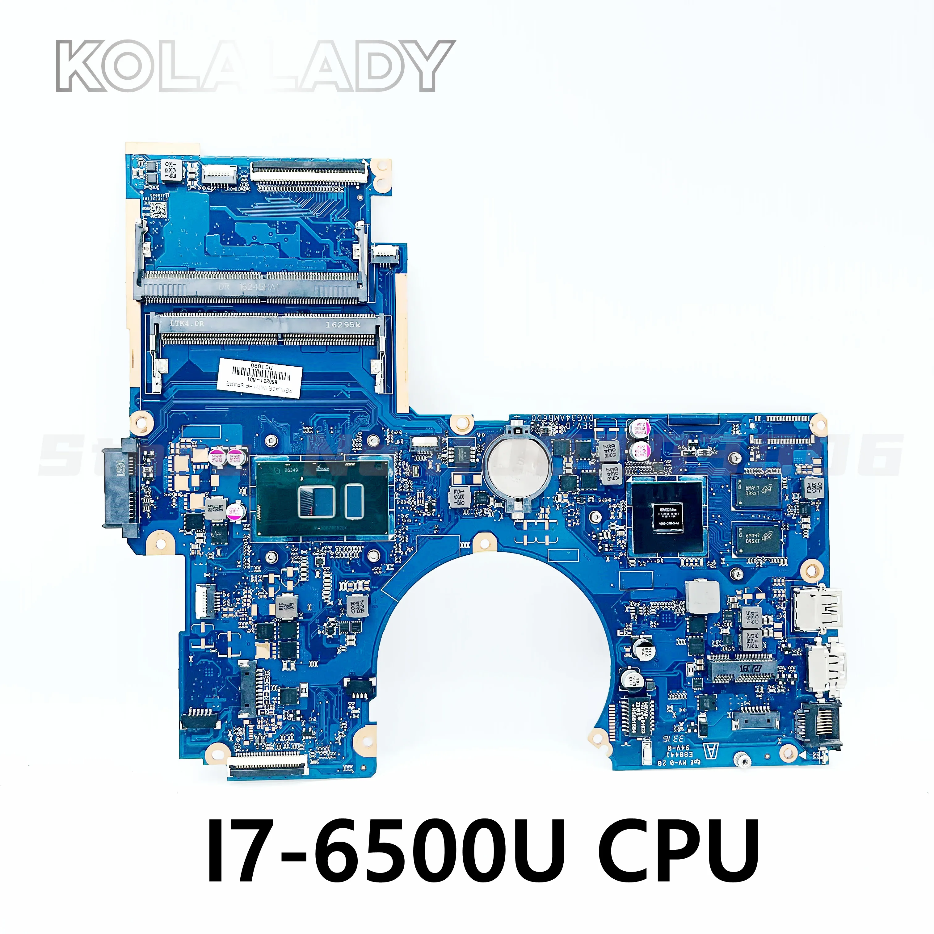 

856227-601 856227-001 DAG34AMB6D0 для ноутбука HP PAVILION 15-AU 15-AU010WM, материнская плата i7-6500U ЦП GT940M DDR4 100%, полностью протестирована