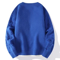 Top Grade Brand Luxury Wool Sweater Men New Fall Winter Fashion Star Printed Pullover Sweaters Thick Warm Mens Christmas Jumper 2