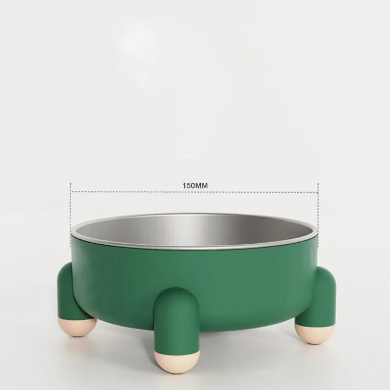 Stainless Steel Pet Bowl With Stand No Spill Dog Cat Feeder