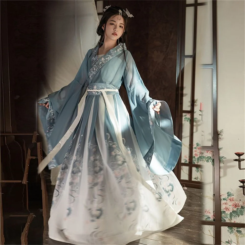 Costume tradizionale cinese Hanfu Donna Antica dinastia Han Abito